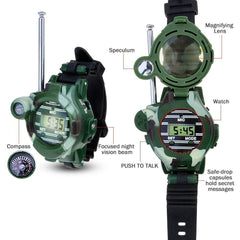 Walkie Talkies for Kids, Two-Way  Watch Radio Transceiver with Flashlight for Children